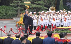 Tổng Bí thư, Chủ tịch nước Nguyễn Phú Trọng chủ trì lễ đón Tổng thống Argentina Mauricio Macri