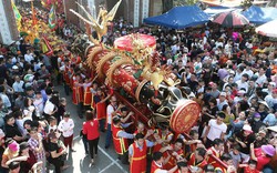 Hàng nghìn người tham dự Lễ hội rước pháo Đồng Kỵ Tết Kỷ Hợi