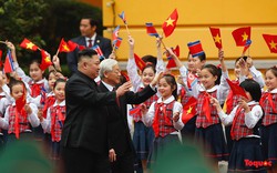Lễ đón trang trọng Nhà lãnh đạo Triều Tiên Kim Jong-un tại Phủ Chủ tịch