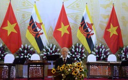 Tổng Bí thư, Chủ tịch nước mở tiệc chiêu đãi Quốc vương Brunei