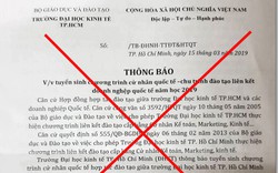 Xuất hiện thông tin tuyển sinh giả mạo, Hiệu trưởng UEH GS.TS. Nguyễn Đông Phong ra thông báo cảnh báo 