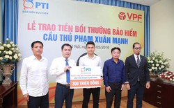 
Cầu thủ Phạm Xuân Mạnh được bồi thường 300 triệu đồng