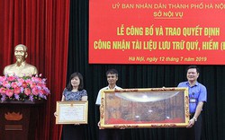 Hà Nội công nhận 554 đạo sắc phong là tài liệu lưu trữ quý, hiếm