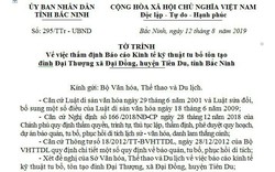 Bắc Ninh trình Bộ VHTTDL thẩm định Báo cáo Kinh tế kỹ thuật Dự án tu bổ, tôn tạo đình Đại Thượng