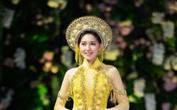 Hoa hậu Myanmar quyến rũ trong áo dài của NTK Kenny Thái