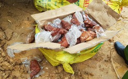 Lào Cai: Bắt giữ và tiêu hủy 4.600kg móng giò lợn