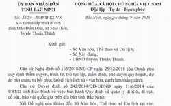 Bắc Ninh tu sửa cấp thiết di tích đình Mão Điền Đoài    