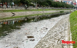 Sau 3 ngày Tết, sông Tô Lịch tràn ngập rác thải sinh hoạt