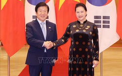 Chủ tịch soi kèo nhà cái 88 Nguyễn Thị Kim Ngân đón, hội đàm với Chủ tịch soi kèo nhà cái 88 Hàn Quốc