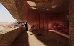 Chiêm ngưỡng khu nghỉ dưỡng lớn nhất trong lòng đất sa mạc ở Saudi Arabia 