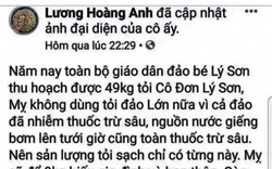 Công an Quảng Ngãi đề nghị Bộ Công an xác minh một tài khoản Facebook tung tin thất thiệt về tỏi Lý Sơn để xử lý