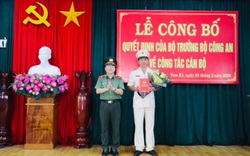 Thượng tá Phạm Trường Sơn giữ chức Trưởng Công an TP Tam Kỳ 