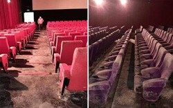 Hậu phong toả dịch bệnh, dân mạng tá hoả khi thấy ghế trong rạp chiếu phim mốc xanh mốc đỏ, sàn nhà đóng kín bụi