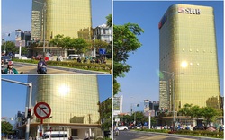 Hai tòa cao ốc ốp kính vàng phản quang gây chói mắt ở Đà Nẵng: Các chủ đầu tư tự ý lắp đặt kính màu vàng thay thế kính màu xanh 