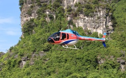 Độc đáo Tour trải nghiệm dịch vụ ngắm cảnh Tràng An bằng máy bay trực thăng Bell 505