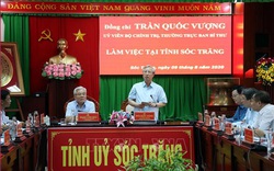 Thường trực Ban Bí thư Trần Quốc Vượng làm việc tại Sóc Trăng