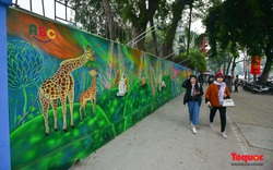 Khánh thành dự án tranh tường 'Môi trường sạch-Hành tinh xanh' tại Hà Nội