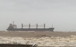Tàu vận tải cùng 20 thuyền viên mắc cạn trên vùng biển Quảng Trị