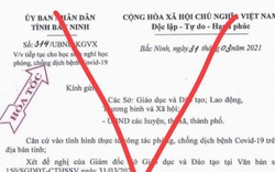 Công an điều tra thông tin giả mạo cho học sinh Bắc Ninh nghỉ học