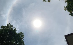 Hà Nội: Xuất hiện mặt trời hào quang lạ kỳ