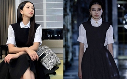 Không thể sang Hy Lạp dự show Dior, Ji Soo ở nhà theo dõi bằng hình thức online nhưng vẫn lên đồ 
