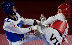 Đánh bại võ sĩ người Canada, Trương Thị Kim Tuyền đưa Taekwondo vào Tứ kết đối đầu địch thủ người Thái Lan