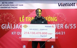 Tài xế xe công nghệ tại Hà Nội trúng Jackpot Vietlott hơn 214 tỷ đồng