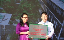 Trungnam Group bàn giao trường THCS gần 100 tỷ đồng cho Bến Tre