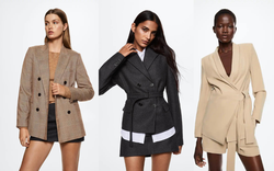 13 mẫu áo blazer mới nhất của Zara, H&M và Mango