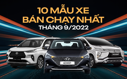 [Infographic] 10 mẫu ô tô bán chạy nhất tháng 9/2022: Hyundai Accent soán ngôi Mitsubishi Xpander