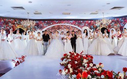 Người đẹp Thuỳ Dương sánh bước bên ông xã Minh Tiệp trình diễn trong show váy cưới “Ngọc Nữ” của NTK Dung Dung