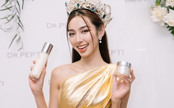 Hoa hậu Thùy Tiên đẹp rạng ngời trong sự kiện ra mắt sản phẩm của Dr.Pepti