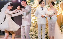 Hoa hậu Ngân Anh diện 3 váy cưới, khiêu vũ cùng chồng biên tập viên trong hôn lễ ở Quy Nhơn  