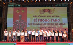 Vinh danh 187 nghệ nhân làng nghề Việt Nam năm 2022