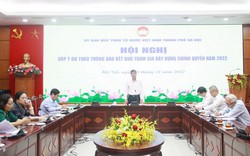 MTTQ TP Hà Nội tổ chức góp ý Dự thảo thông báo kết quả tham gia xây dựng chính quyền năm 2022