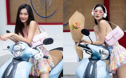 Nữ chính MV “Tất cả đứng im” khoe thần thái bên Yamaha Janus