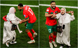 Cầu thủ Morocco khiêu vũ ăn mừng cùng mẹ khi lọt vào bán kết World Cup 2022