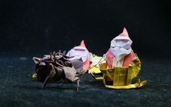 “Ông già Noel cưỡi tuần lộc” qua nghệ thuật gấp giấy Origami độc đáo ở TP.HCM 