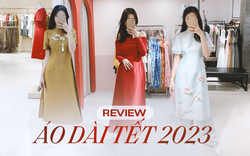 Review tận tay 9 mẫu áo dài cách tân Tết 2023