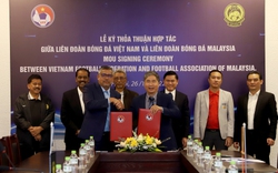 Liên đoàn Bóng đá Việt Nam ký kết thỏa thuận hợp tác với Liên đoàn Bóng đá Malaysia