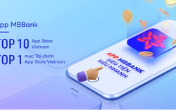 App MBBank xuất sắc lọt TOP ứng dụng yêu thích App Store 2022
