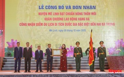 Hà Nội: Huyện Mê Linh đón nhận danh hiệu đạt chuẩn nông thôn mới và đón nhận Huân chương Lao động hạng Ba
