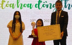 Bé gái 8 tuổi ở Hà Nội giành giải Xuất sắc cuộc thi sáng tác Đóa hoa đồng thoại