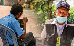 Thương lắm những bác bảo vệ già mưu sinh dưới nắng nóng gay gắt ở kèo nhà cái w88.HCM: 
