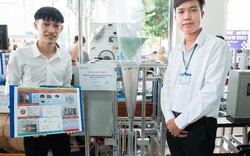 Máy bóc vỏ đậu nành, đóng gói sản phẩm bột... của sinh viên HUTECH gây ấn tượng với nhà tuyển dụng