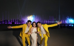 Lan Ngọc hào hứng hội ngộ cặp đôi “Thỏ đen - Thỏ trắng” Ngô Kiến Huy - Jun Phạm tại Lễ hội nhạc nước lớn nhất Đông Nam Á