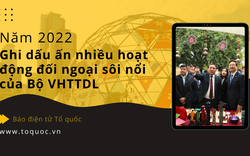 Năm 2022 ghi dấu ấn nhiều hoạt động đối ngoại sôi nổi của Bộ VHTTDL