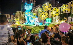 Hàng nghìn người háo hức tham quan đường hoa Nguyễn Huệ Tết Quý Mão trong đêm khai mạc 