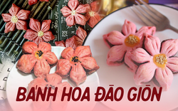 Bánh hoa đào may mắn: Bày mâm lễ ngày vía Thần Tài hay cúng ngày Rằm tháng Giêng đều rất hợp