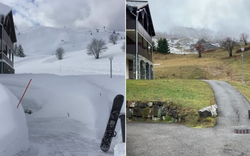 Nhiều khu trượt tuyết châu Âu đóng cửa vì không có tuyết